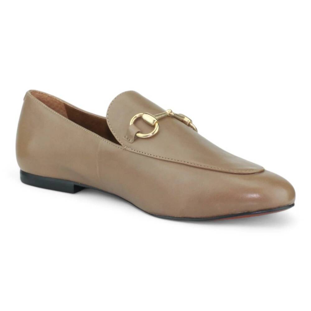 NEW CARRANO women's loida smooth leather loafers in desert - Picture 1 of 4